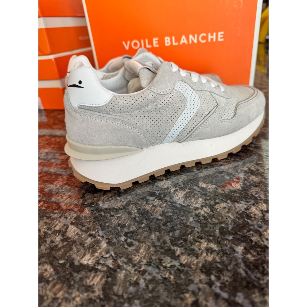 Voile Blanche Paris Race 050 Women Suede Sneakers Ice Grey 40 Sz 9 new shoes - Picture 8 of 9
